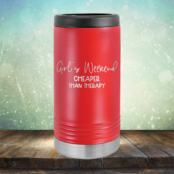 Girl&#39;s Weekend Cheaper Than Therapy - Laser Etched Tumbler Mug