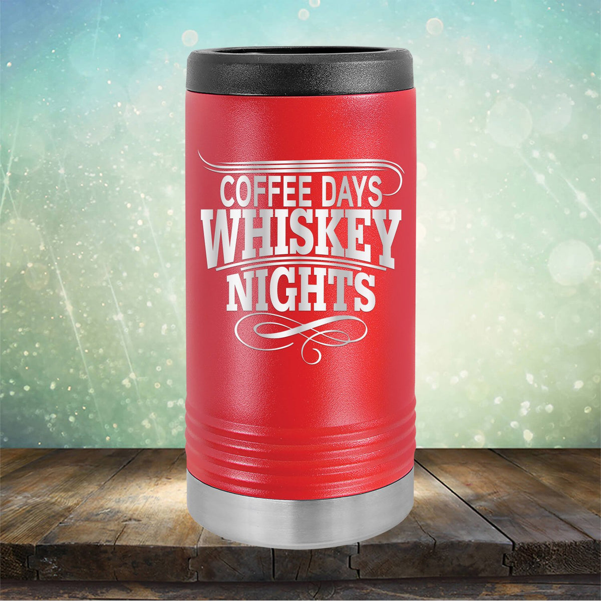 Coffee Days Whiskey Nights - Laser Etched Tumbler Mug