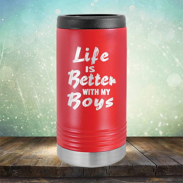 Life is Better With My Boys - Laser Etched Tumbler Mug