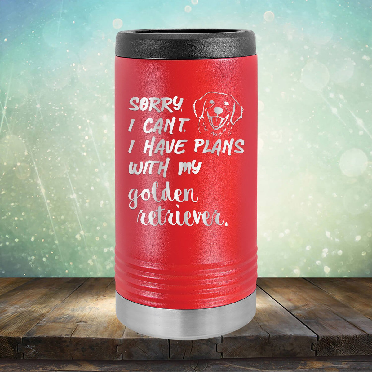 Sorry I Can&#39;t I Have Plans with My Golden Retriever - Laser Etched Tumbler Mug