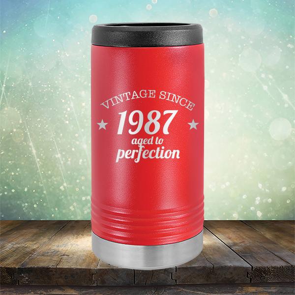Vintage Since 1987 Aged to Perfection 34 Years Old - Laser Etched Tumbler Mug