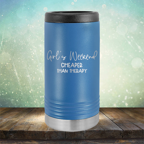 Girl&#39;s Weekend Cheaper Than Therapy - Laser Etched Tumbler Mug