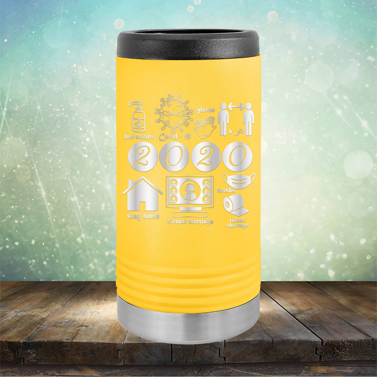2020 Summary COVID Stay Home - Laser Etched Tumbler Mug