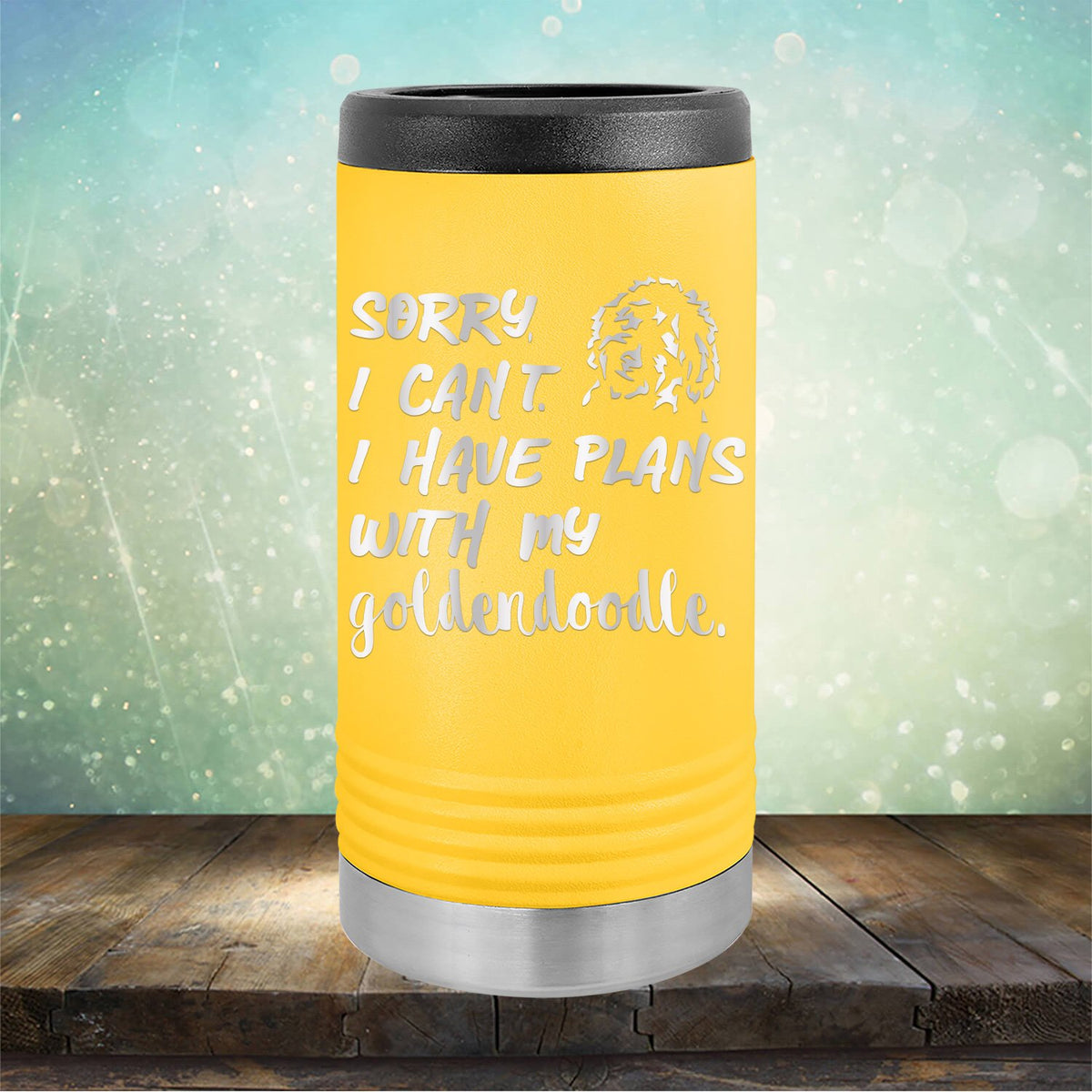 Sorry I Can&#39;t I Have Plans with My Goldendoodle - Laser Etched Tumbler Mug