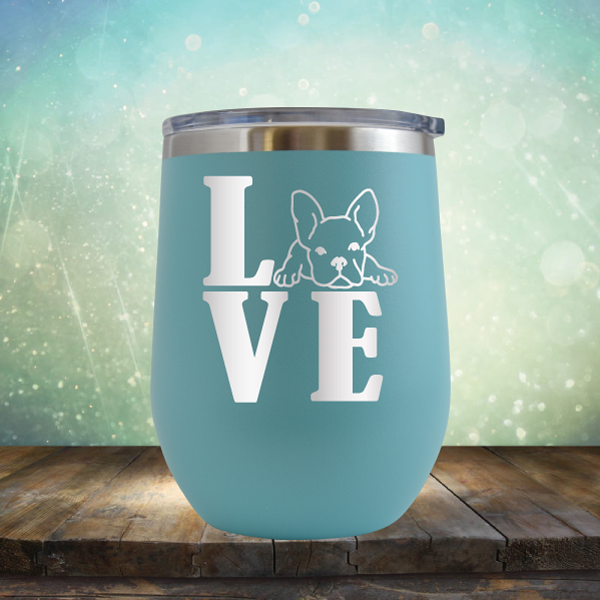 Love Frenchie - Stemless Wine Cup