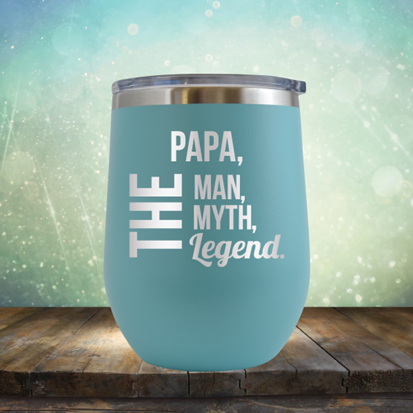 PAPA, The Man, The Myth, The Legend - Stemless Wine Cup