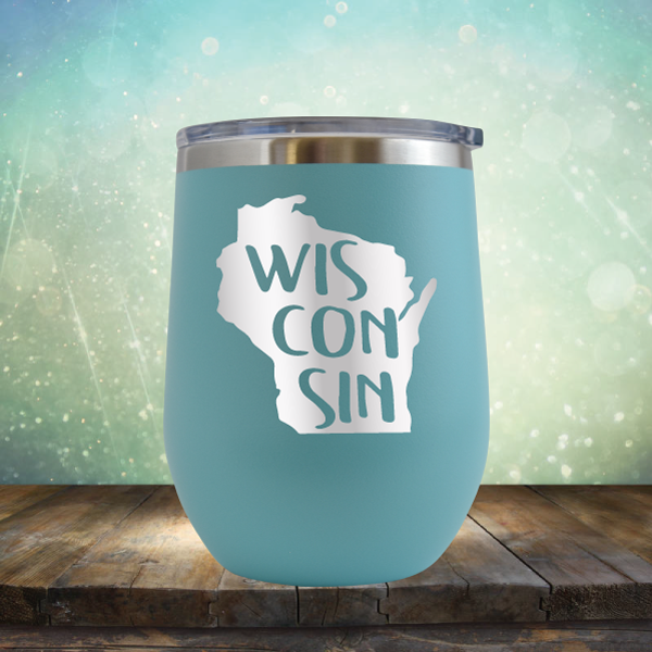 Wisconsin Outline - Stemless Wine Cup