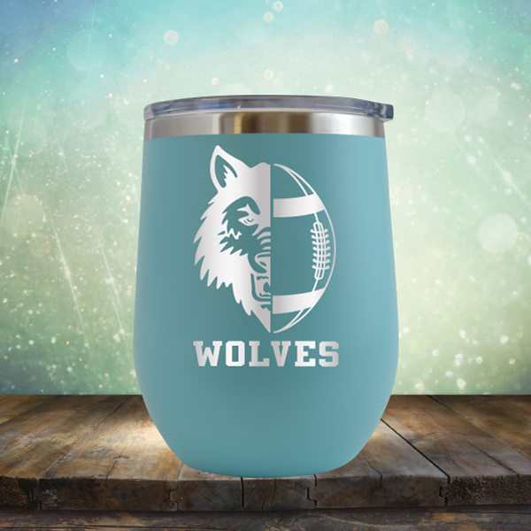 Wolves Football - Stemless Wine Cup