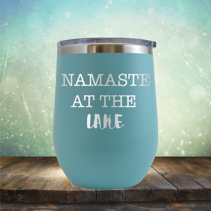 Namaste at the Lake - Stemless Wine Cup