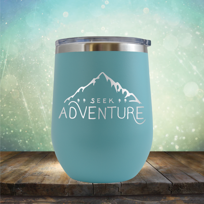 Seek Adventure - Stemless Wine Cup