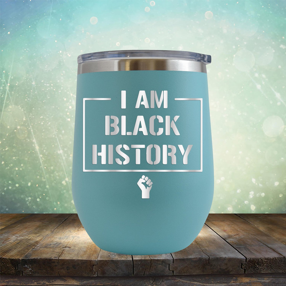 I Am Black History - Stemless Wine Cup