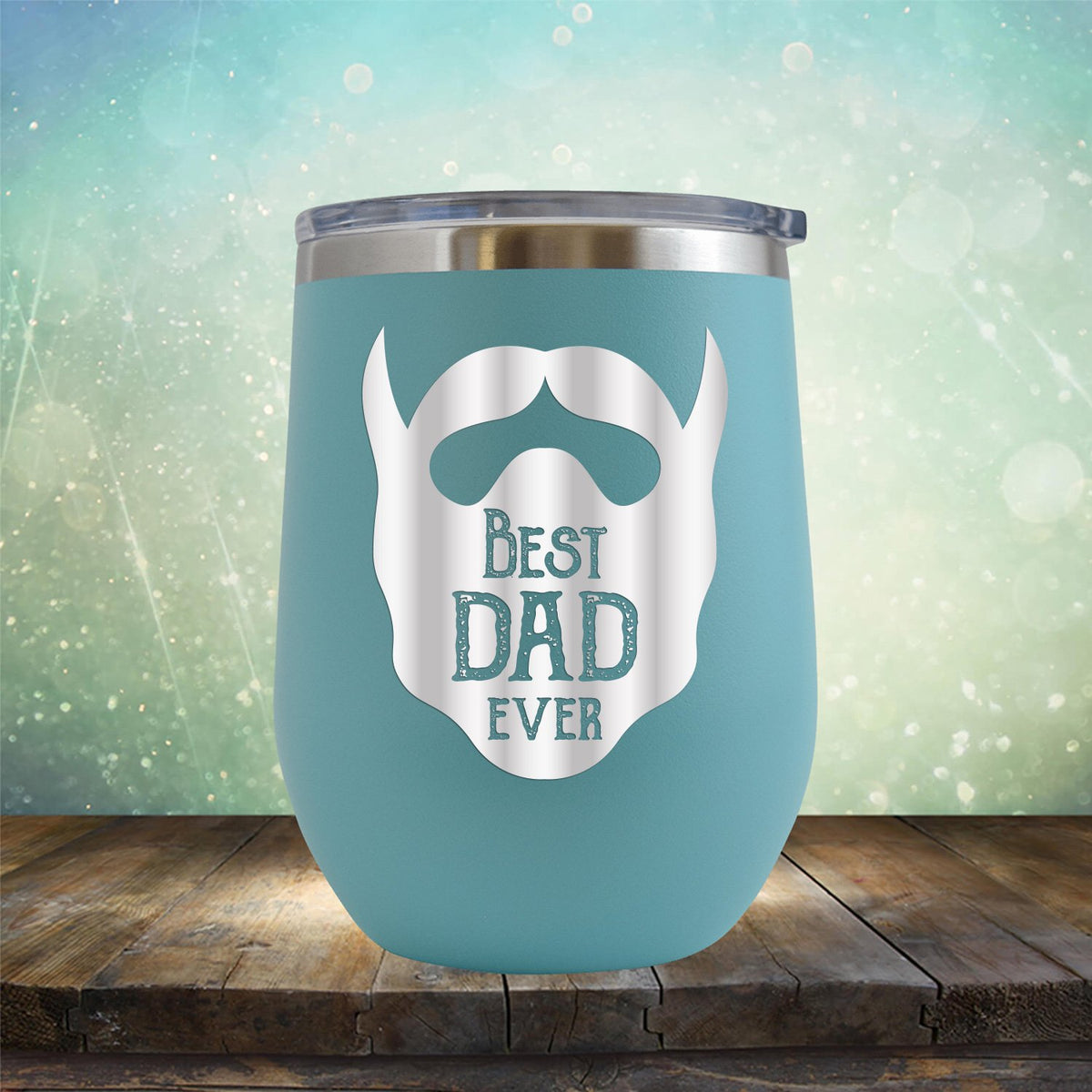Best Dad Ever Beard - Stemless Wine Cup