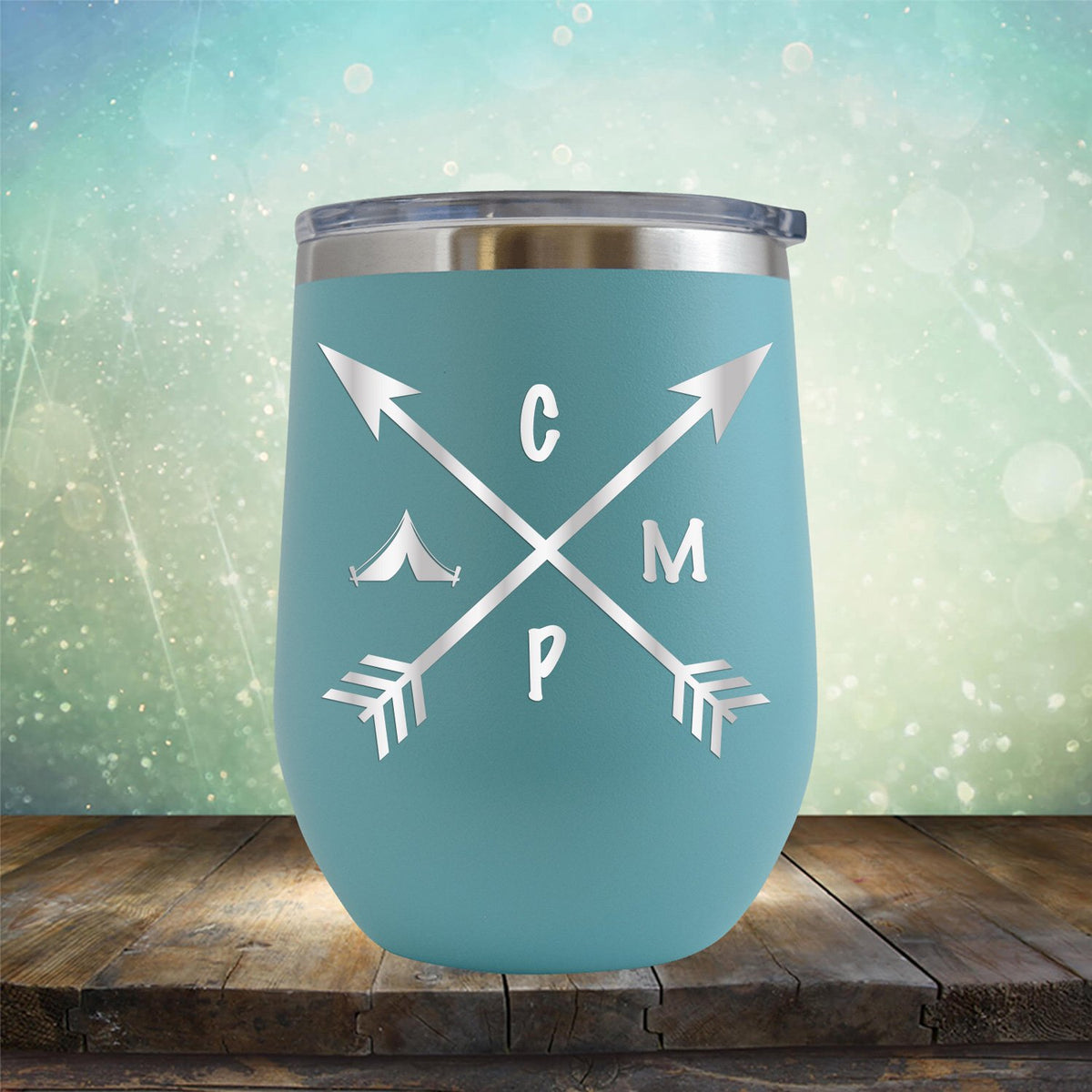 Camp with Arrows - Stemless Wine Cup