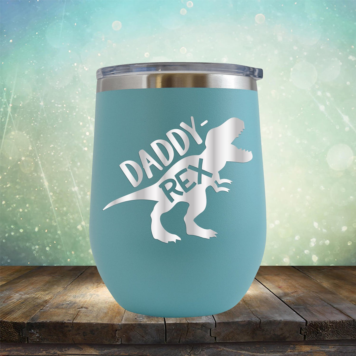 Daddy Rex Dinosaur - Stemless Wine Cup