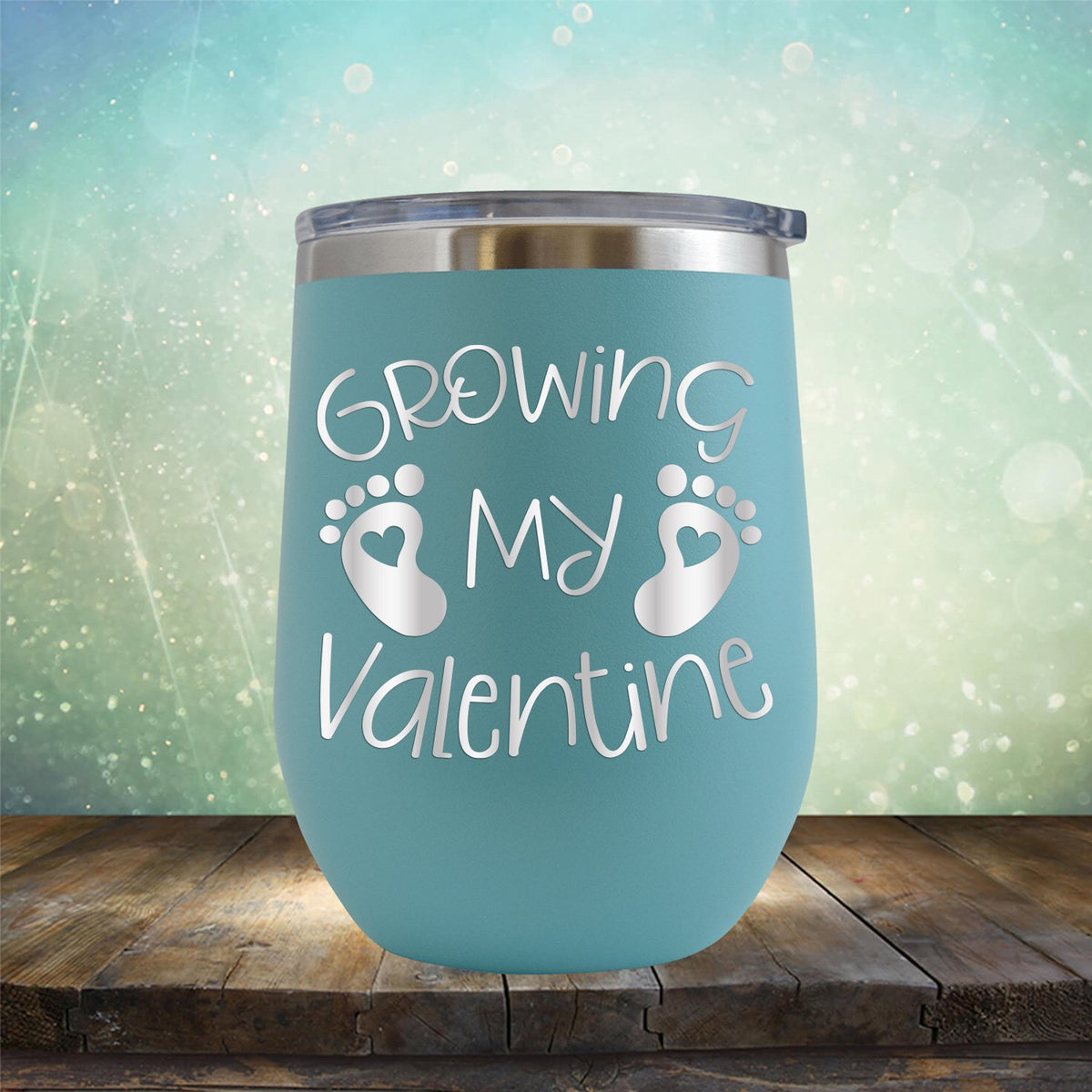 Growing My Valentine - Stemless Wine Cup