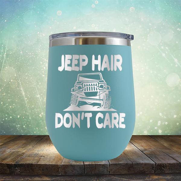 Jeep Hair Don't Care - Stemless Wine Cup