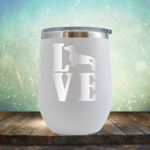 Love Weiner Dog - Stemless Wine Cup