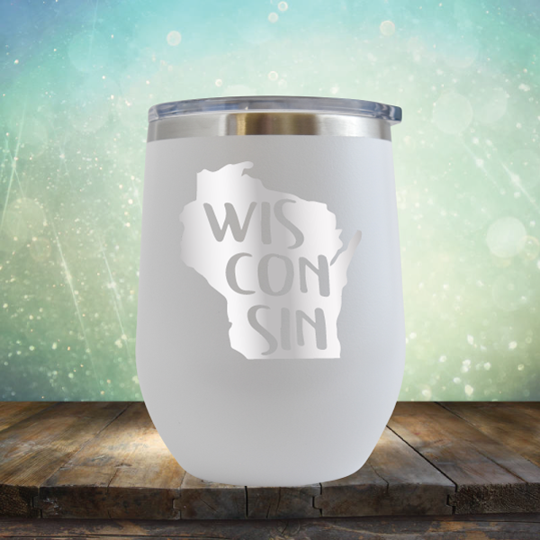 Wisconsin Outline - Stemless Wine Cup
