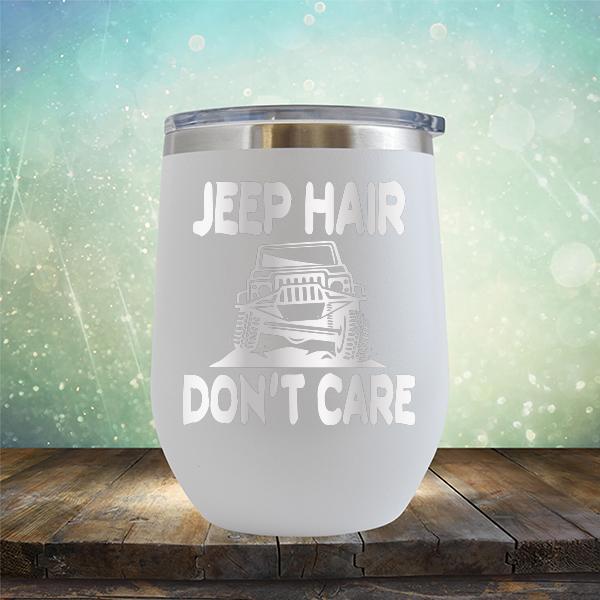 Jeep Hair Don't Care - Stemless Wine Cup