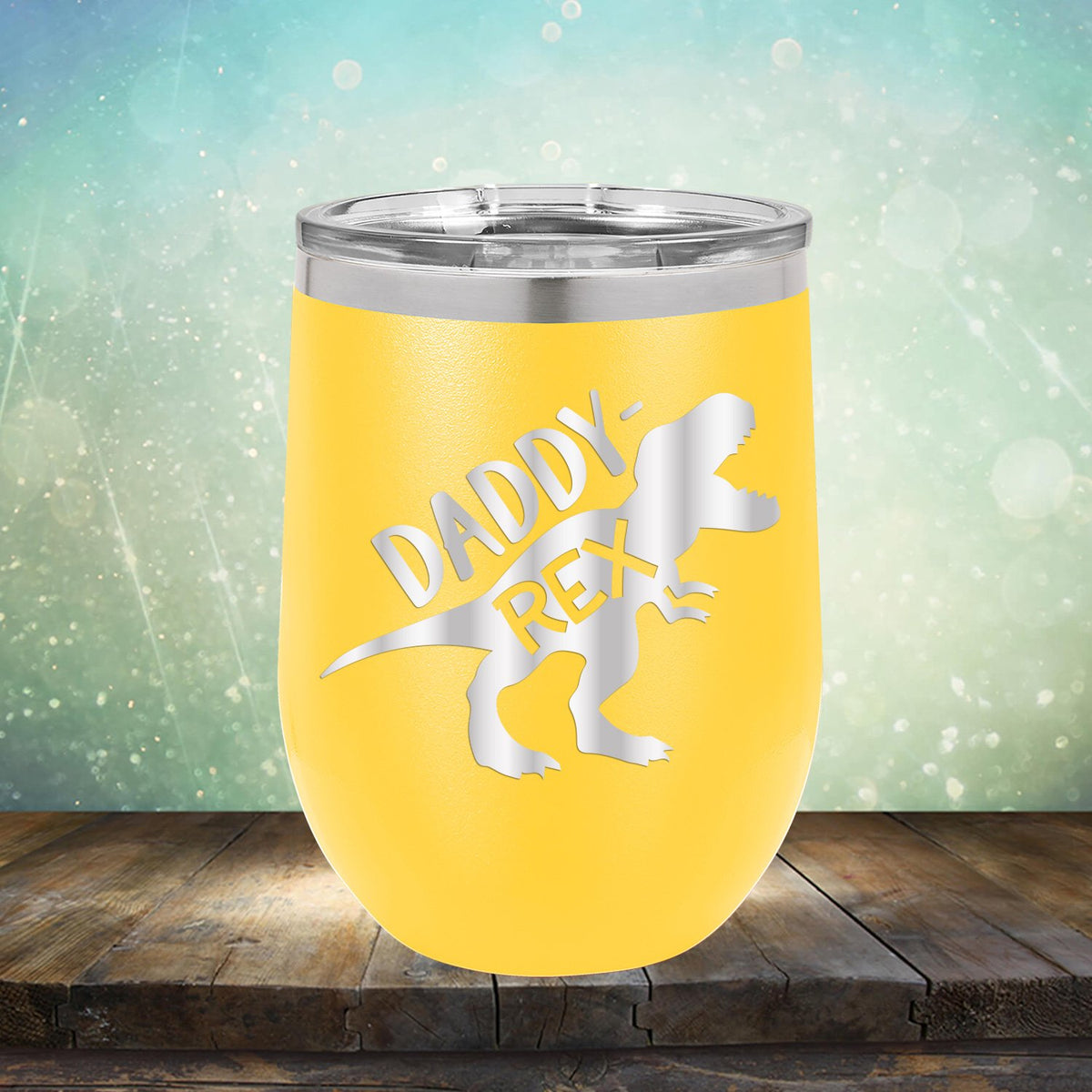 Daddy Rex Dinosaur - Stemless Wine Cup