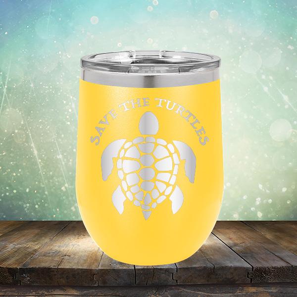 Save The Turtles - Stemless Wine Cup