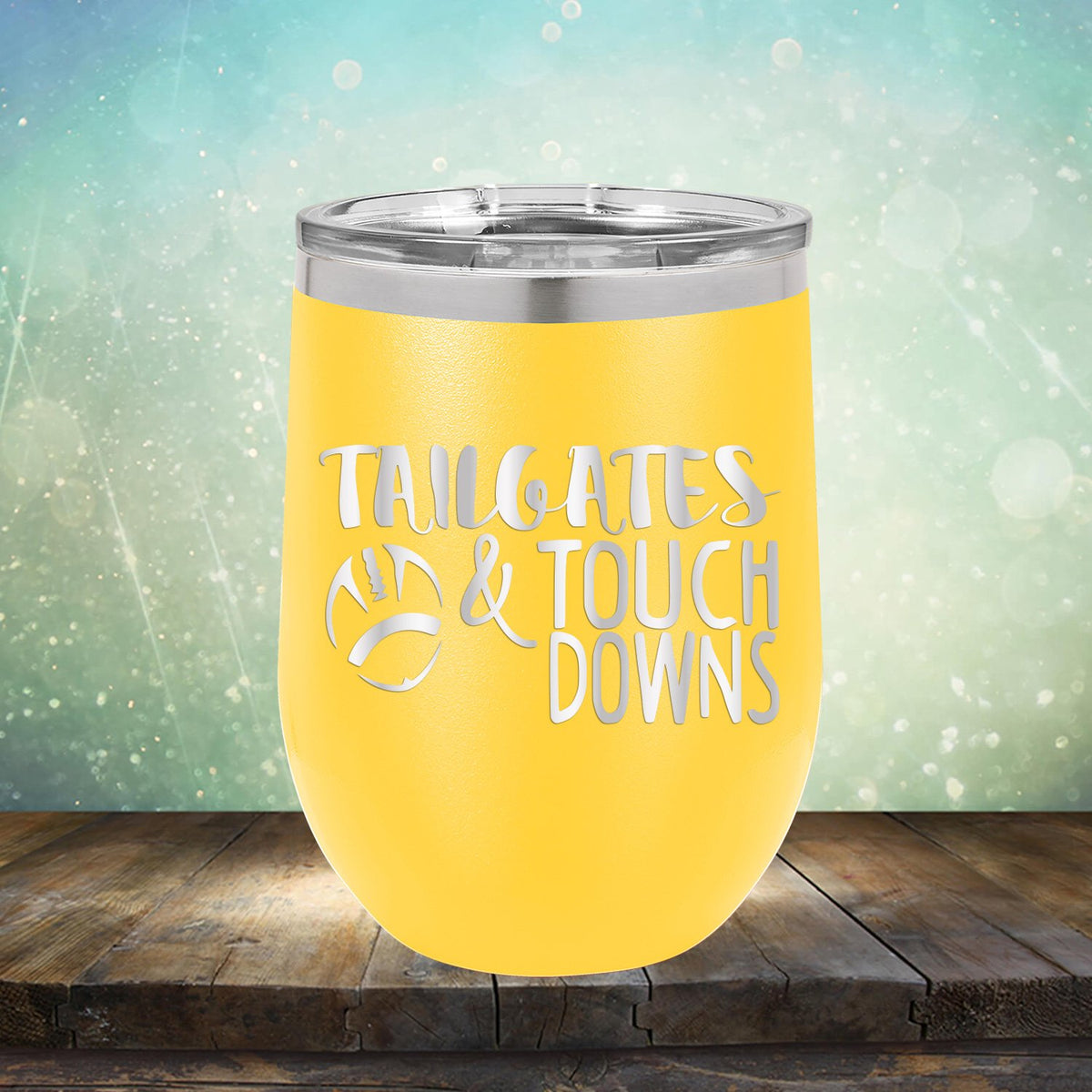 Tailgates &amp; Touchdowns - Stemless Wine Cup