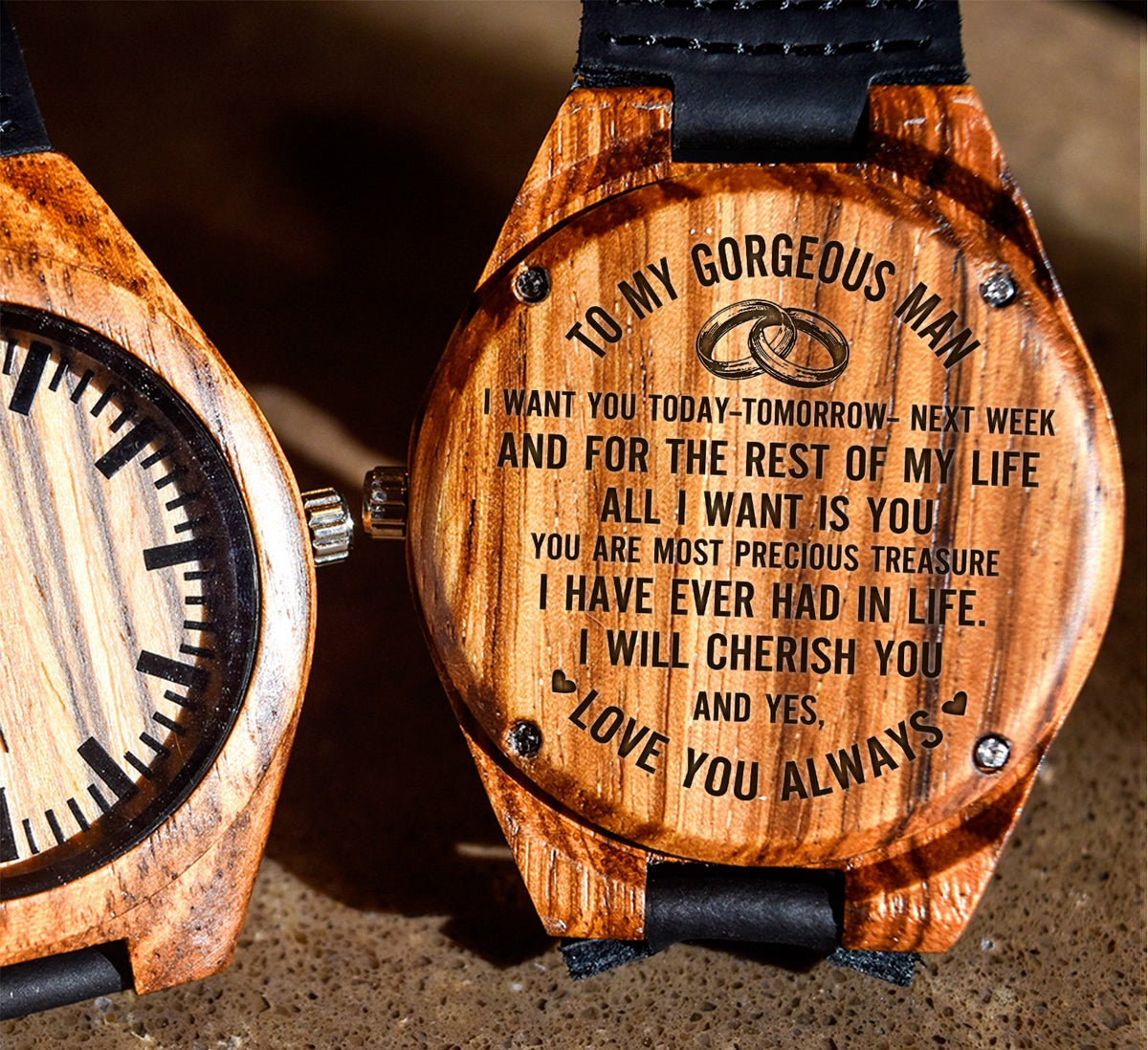 To My Man - All I Want Is You - Wooden Watch