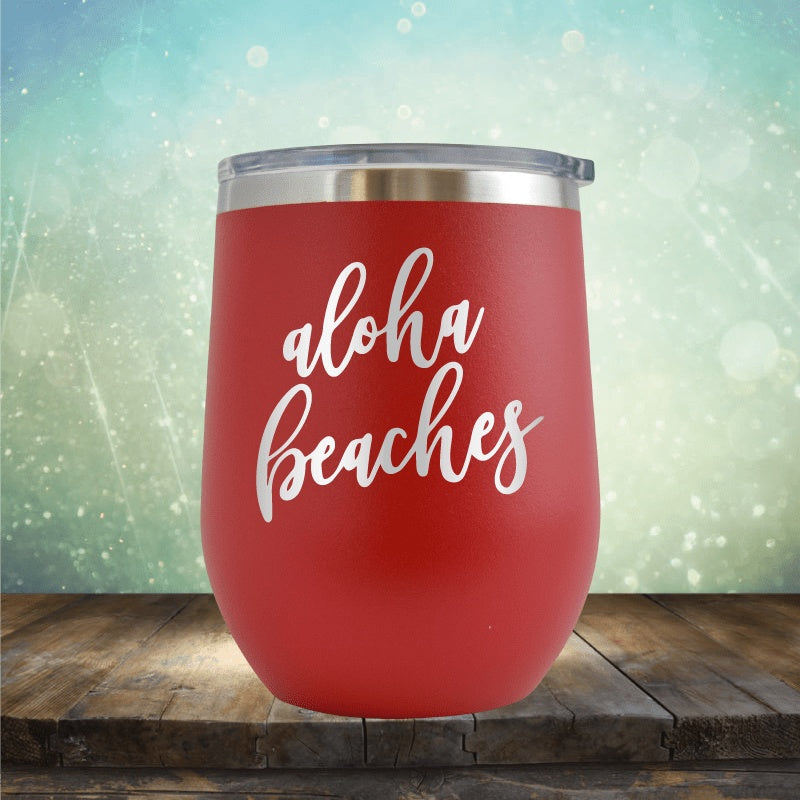 Aloha Beaches - Wine Tumbler