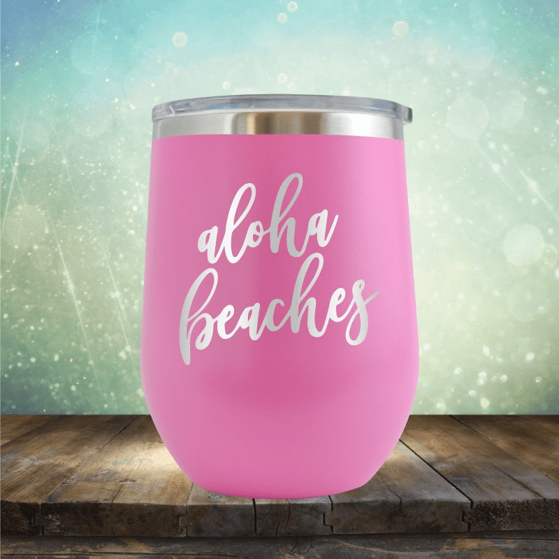 Aloha Beaches - Wine Tumbler