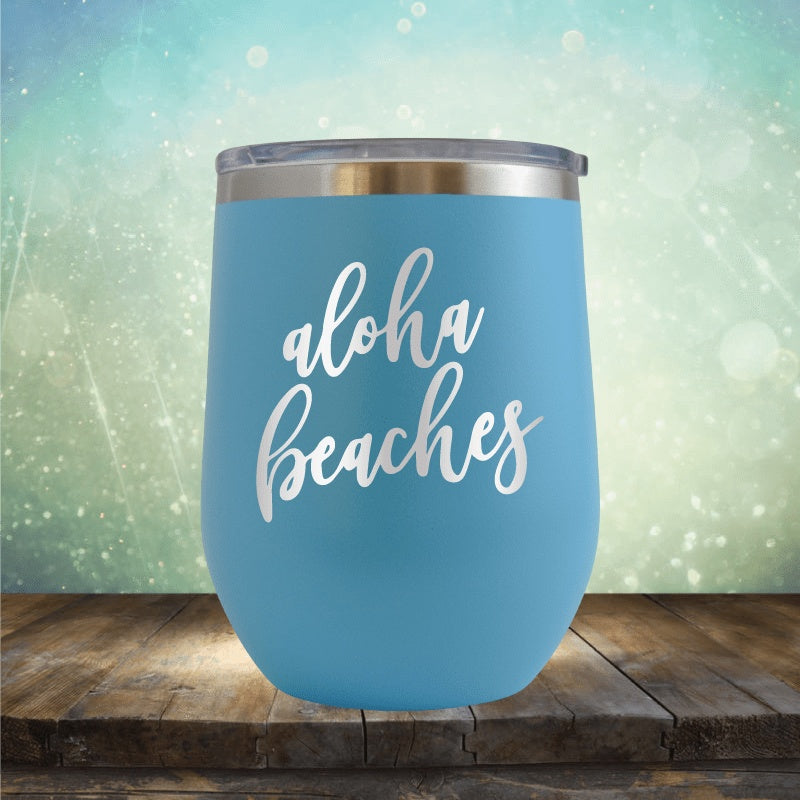 Aloha Beaches - Wine Tumbler