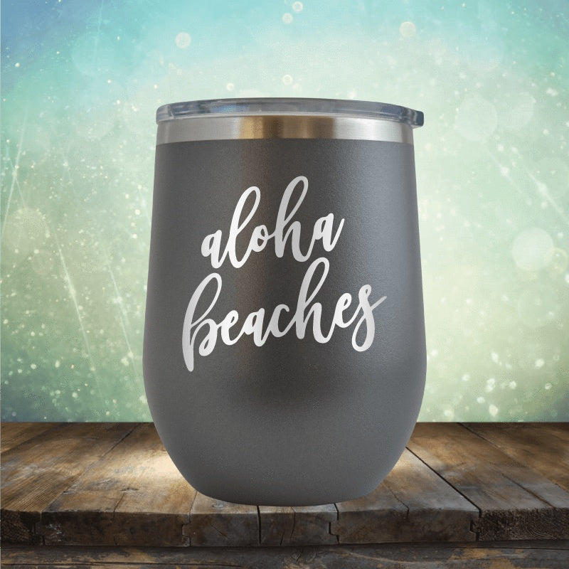 Aloha Beaches - Wine Tumbler