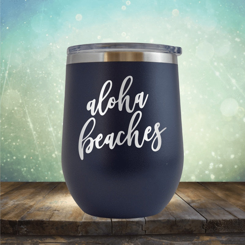 Aloha Beaches - Wine Tumbler