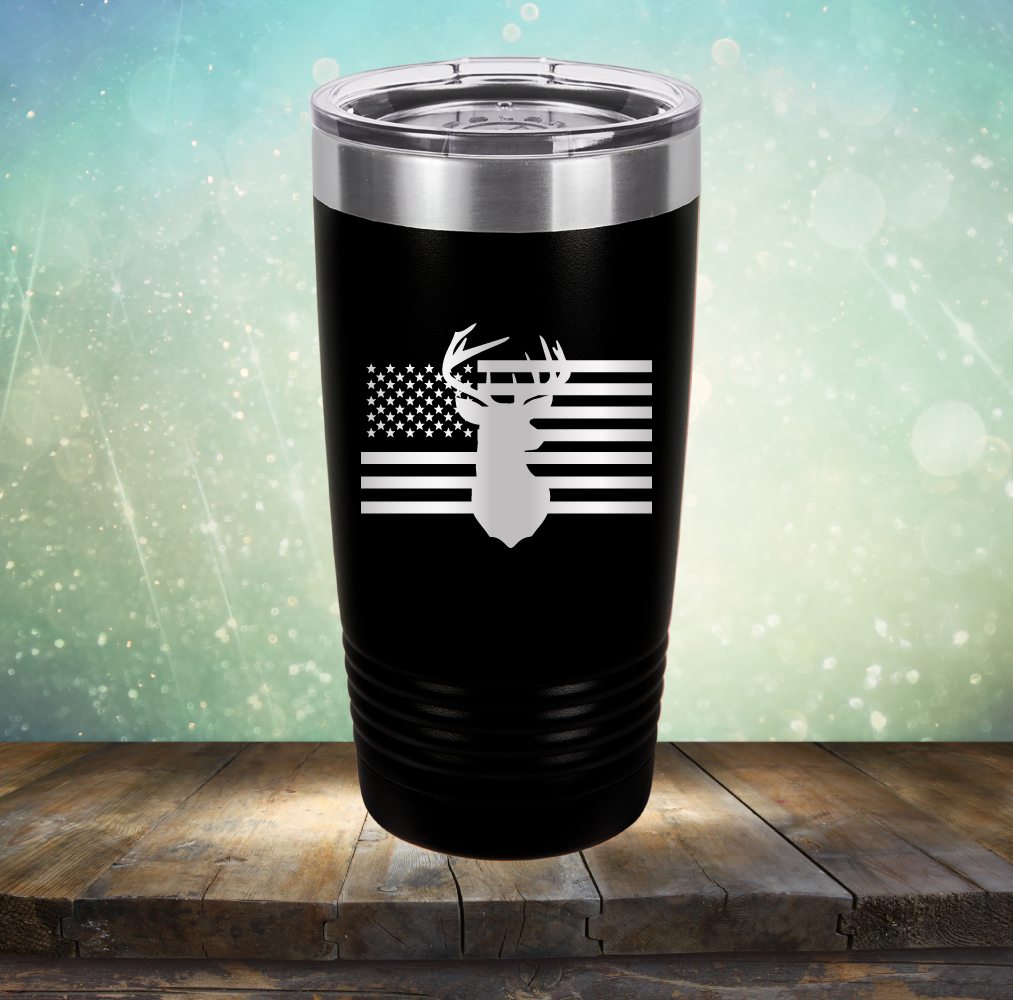 American Flag & Deer