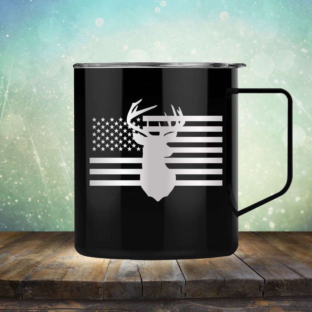 American Flag &amp; Deer