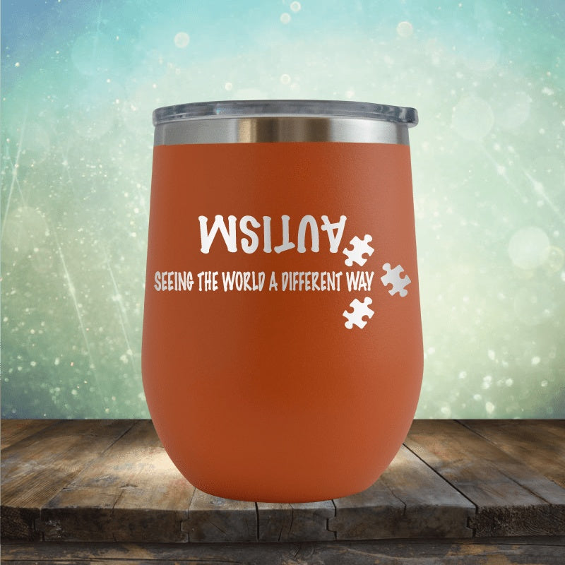 Autism - Seeing The World Differently - Wine Tumbler