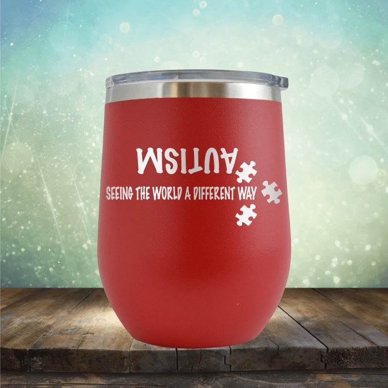 Autism - Seeing The World Differently - Wine Tumbler