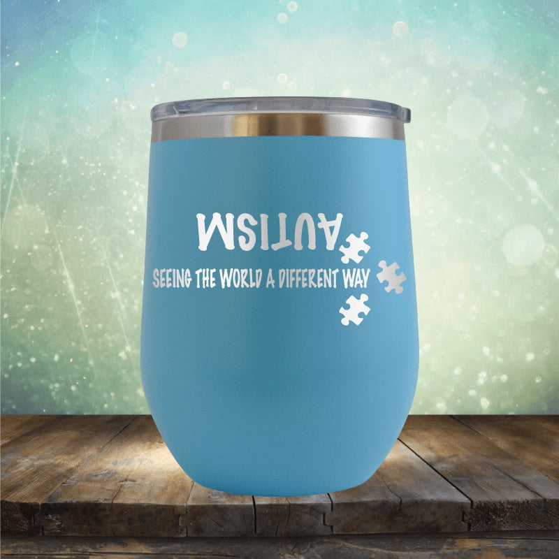 Autism - Seeing The World Differently - Wine Tumbler