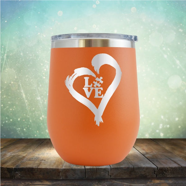 Autistic Love - Wine Tumbler