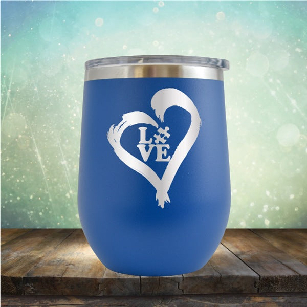 Autistic Love - Wine Tumbler