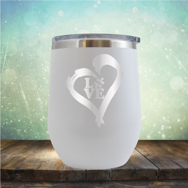 Autistic Love - Wine Tumbler
