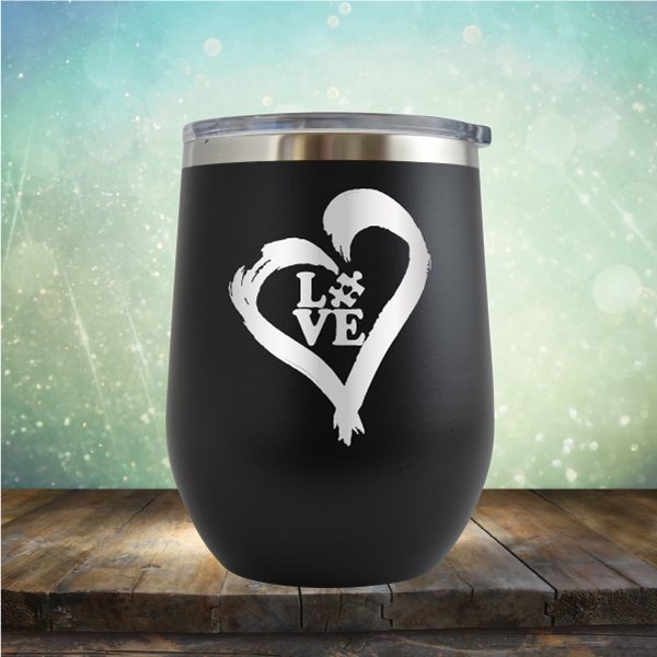 Autistic Love - Wine Tumbler