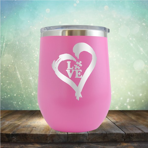 Autistic Love - Wine Tumbler