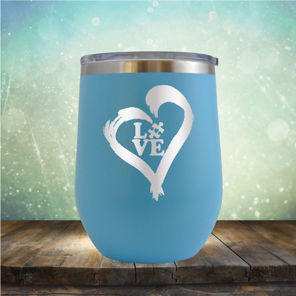 Autistic Love - Wine Tumbler