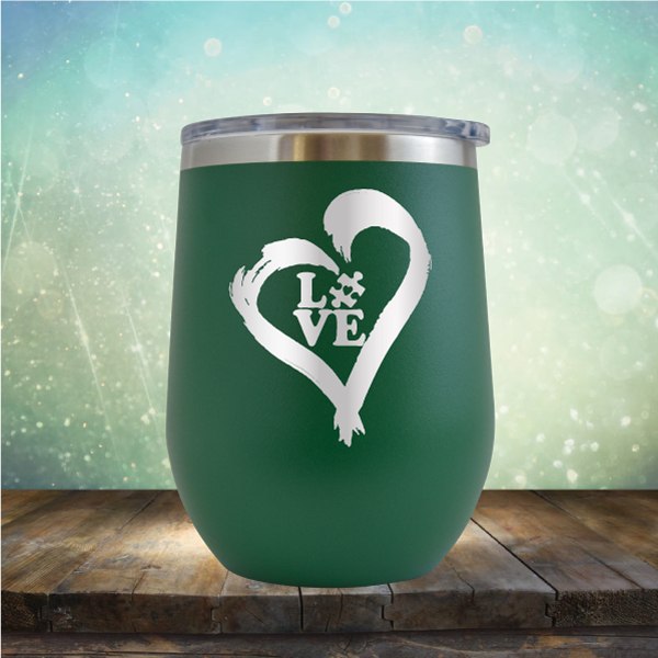 Autistic Love - Wine Tumbler