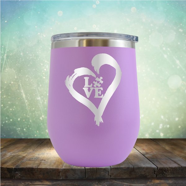 Autistic Love - Wine Tumbler