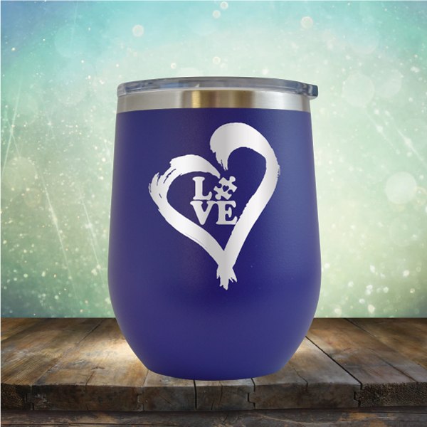 Autistic Love - Wine Tumbler