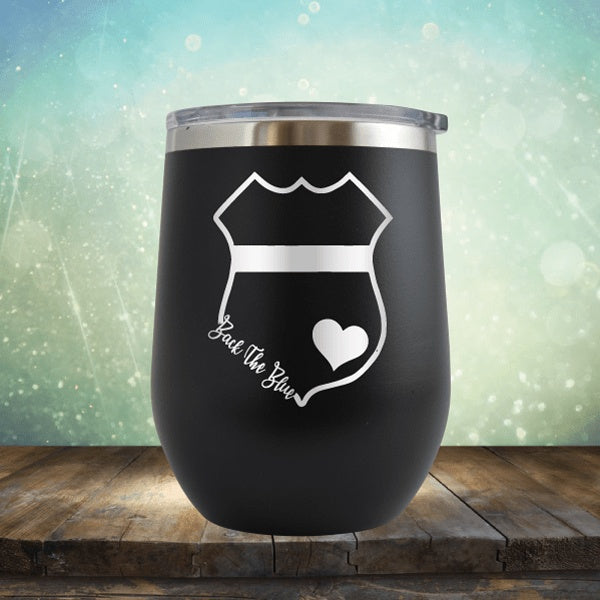 Back The Blue - Wine Tumbler