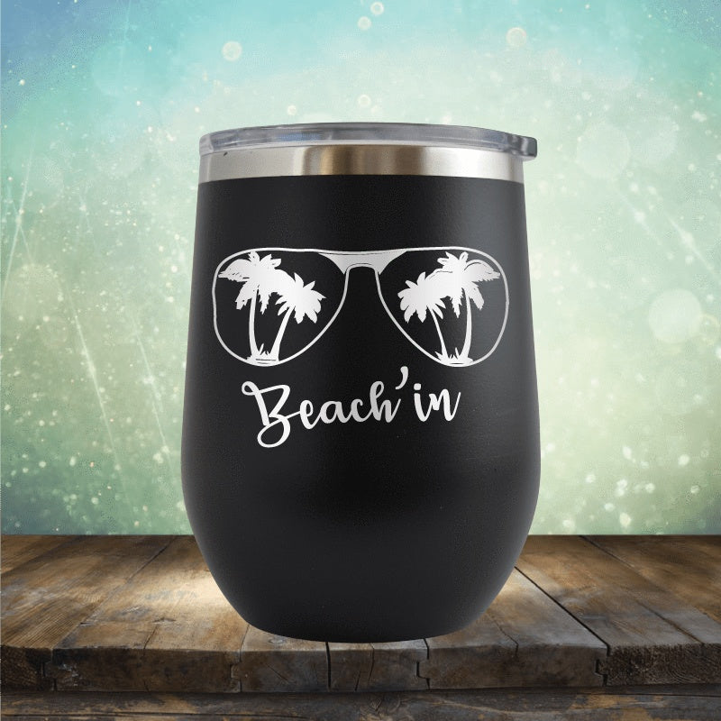 Beachin' Sunglasses - Wine Tumbler