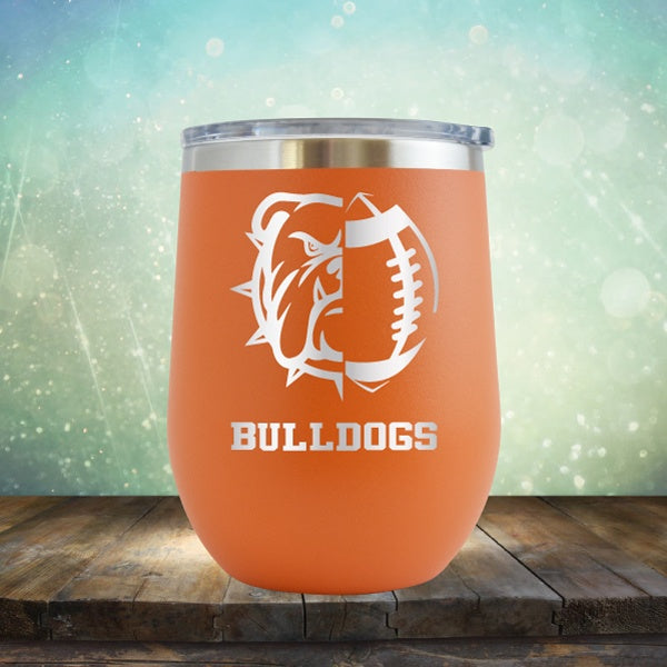 Bulldogs Football - Wine Tumbler