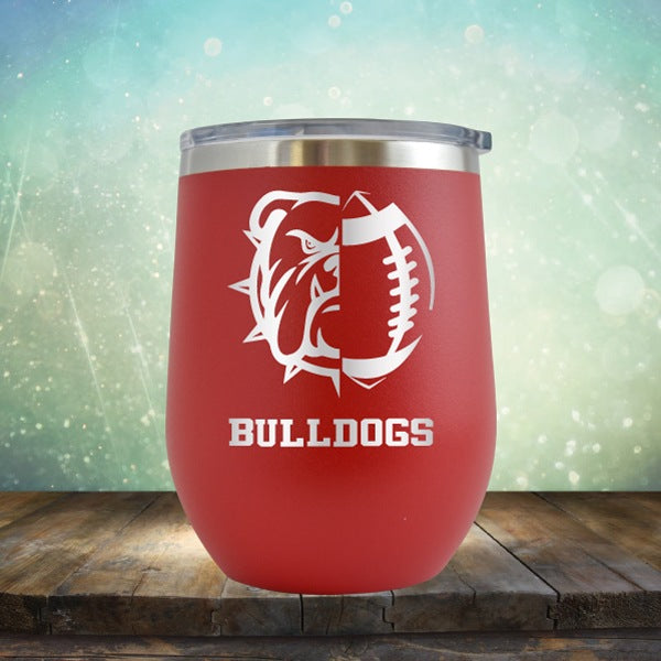 Bulldogs Football - Wine Tumbler